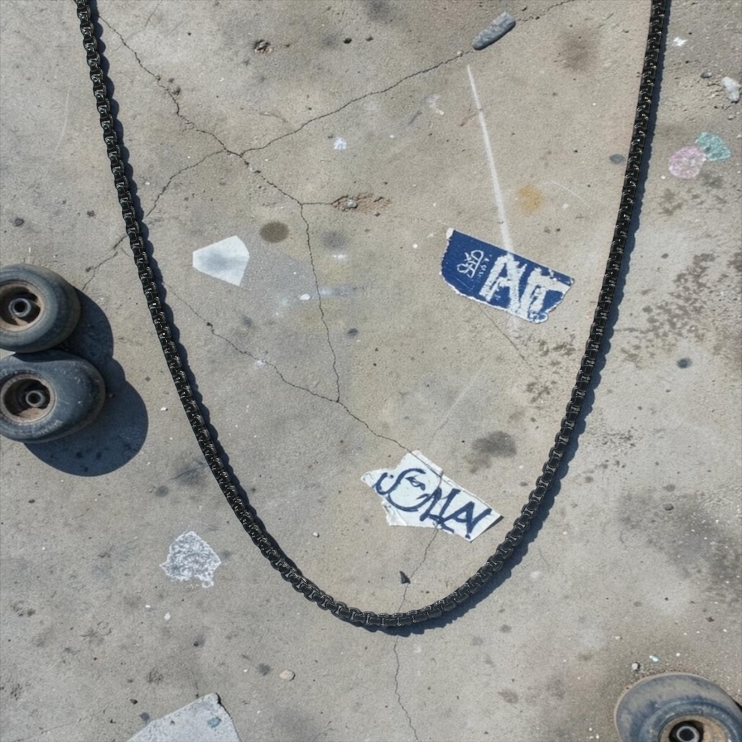 Chain Necklace — Matte Black