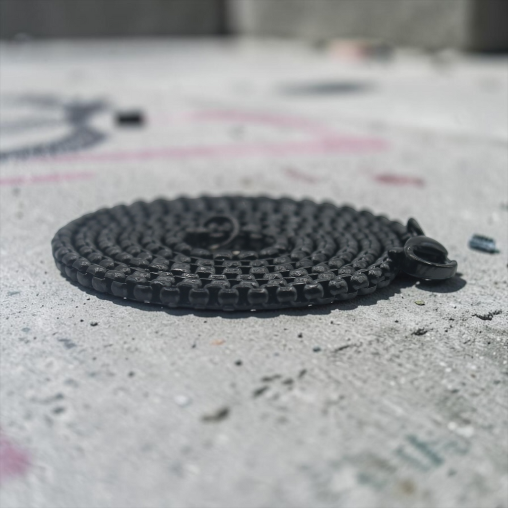 Chain Necklace — Matte Black