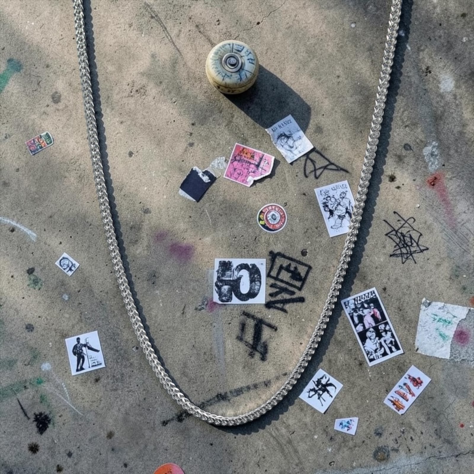 Box Chain Necklace — Polished Silver