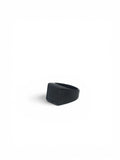 Rectangular Signet Ring — Matte Black